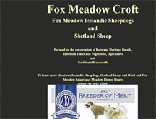 Tablet Screenshot of fox-meadow.com